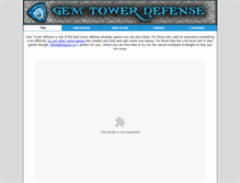 Tablet Screenshot of gemtowerdefense.com